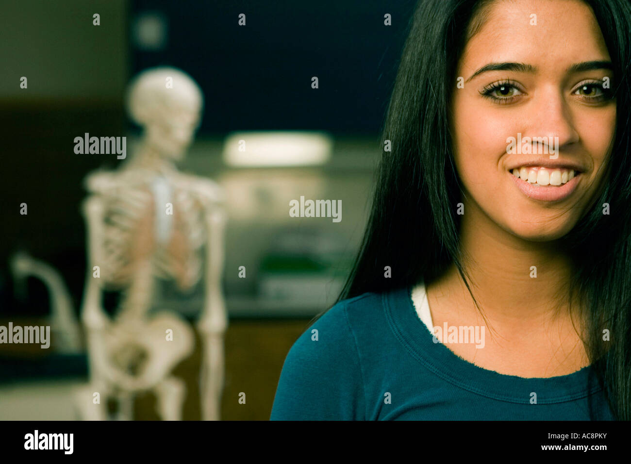 Portrait of a student smiling Stock Photo - Alamy
