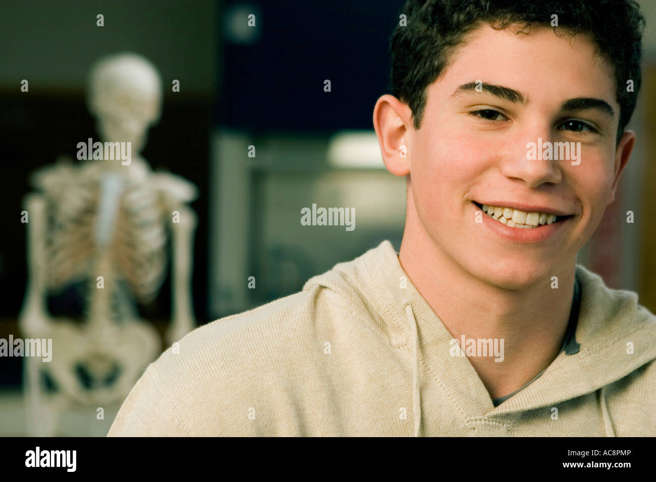 Portrait of a student smiling Stock Photo - Alamy