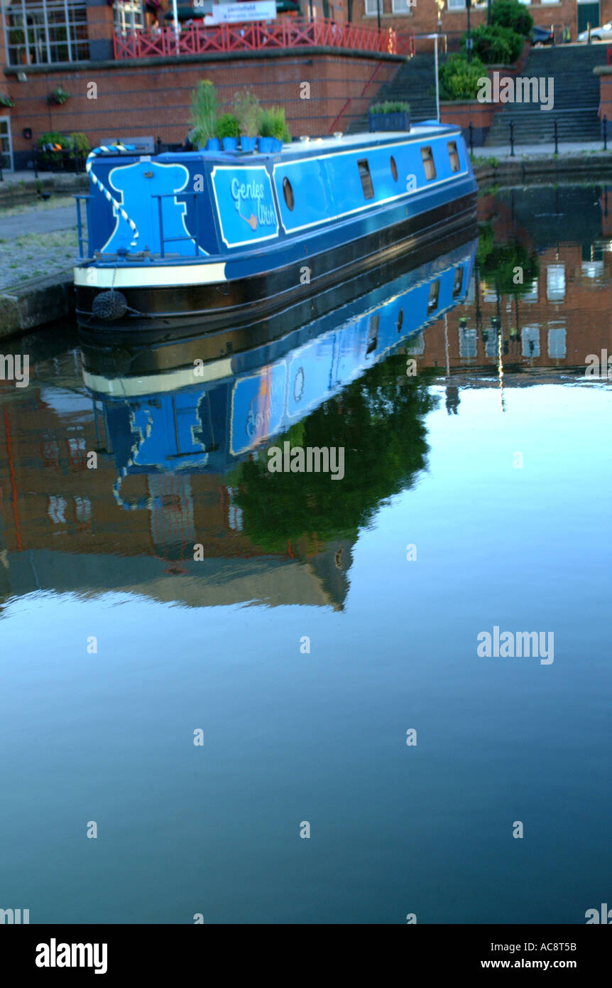 Canal Barge Stock Photo
