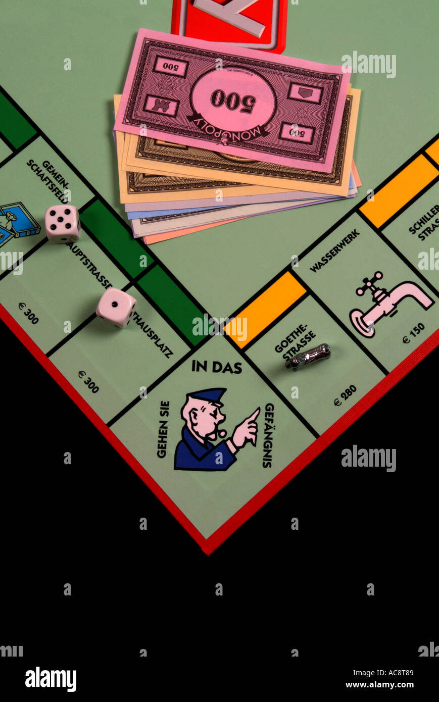 Monopoly Board German Stock Photo