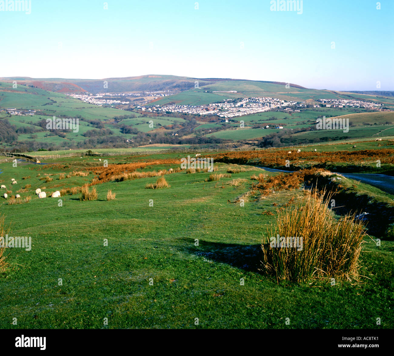 view of gilfach goch from mynydd y gaer near tonyrefail south wales Stock Photo 7473712 Alamy