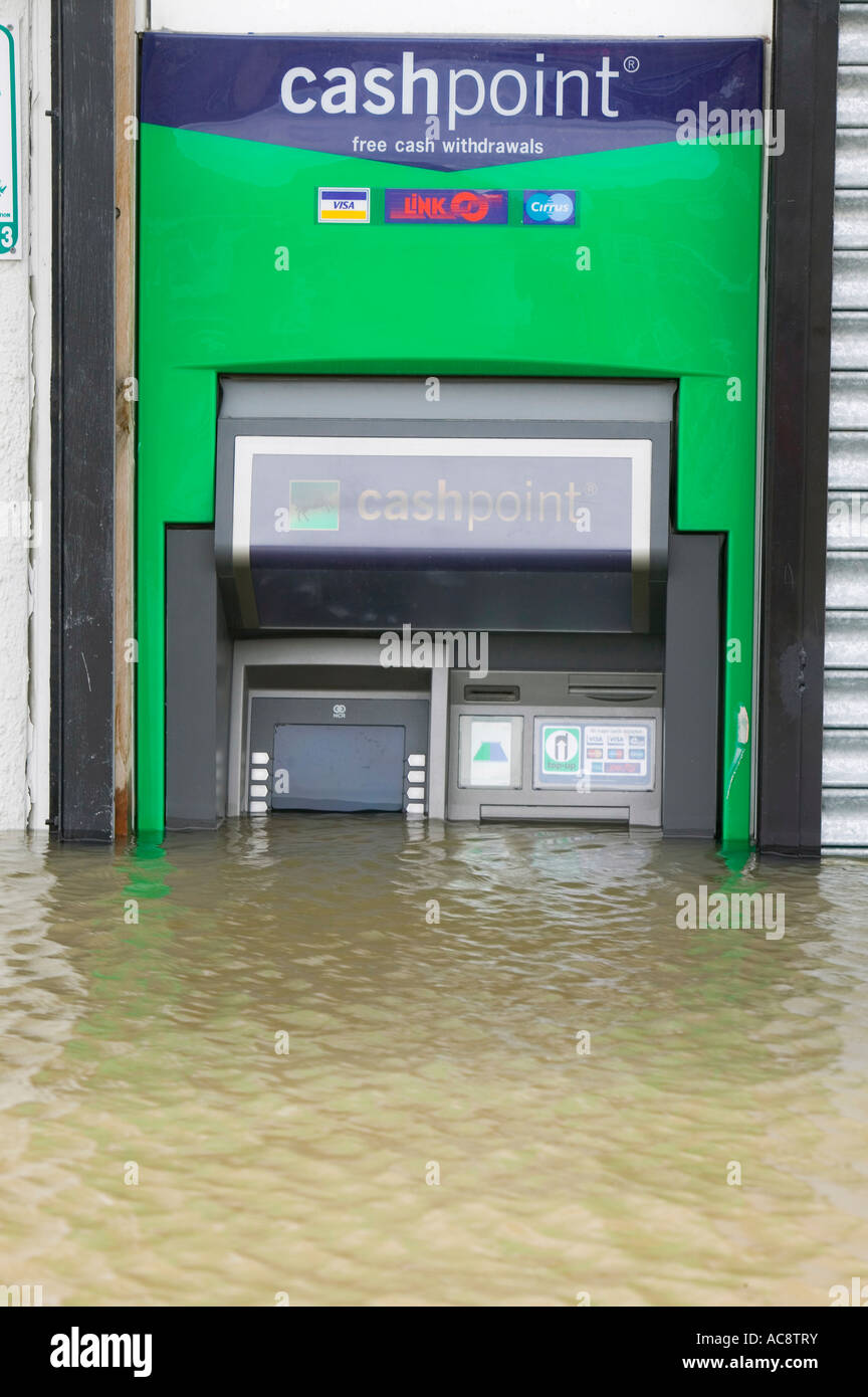 a cash machine affected by the unprecedented Toll Bar floods near