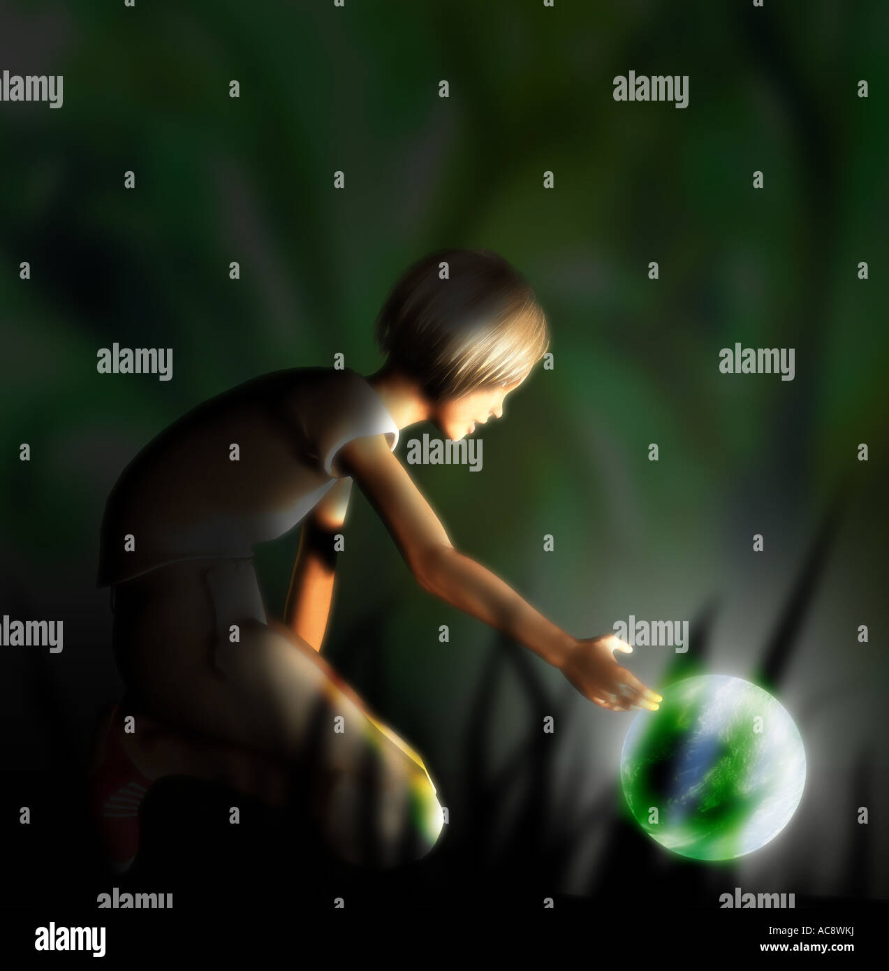 The crystal ball Stock Photo - Alamy