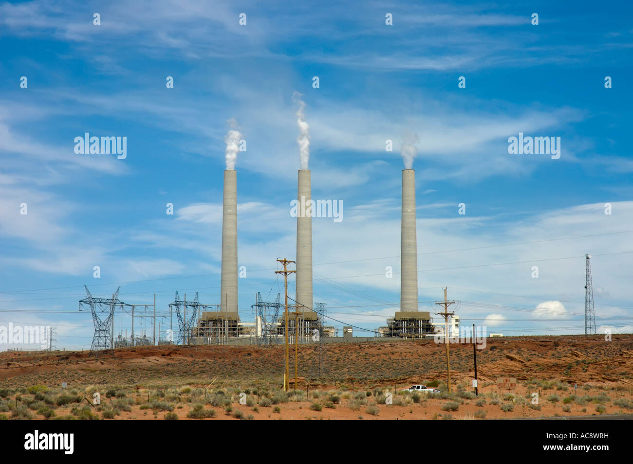 Navajo Generating Station Stock Photo Alamy