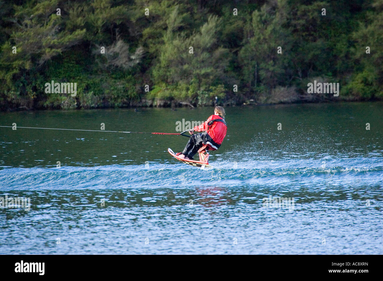 Hydrofoil Lake Ohakuri near Orakei Korako Thermal Area between Rotorua