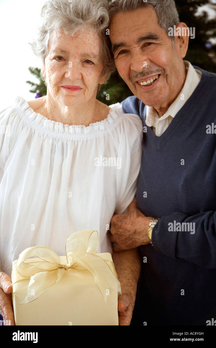 Senior hispanic woman wrapping hi-res stock photography and images - Alamy