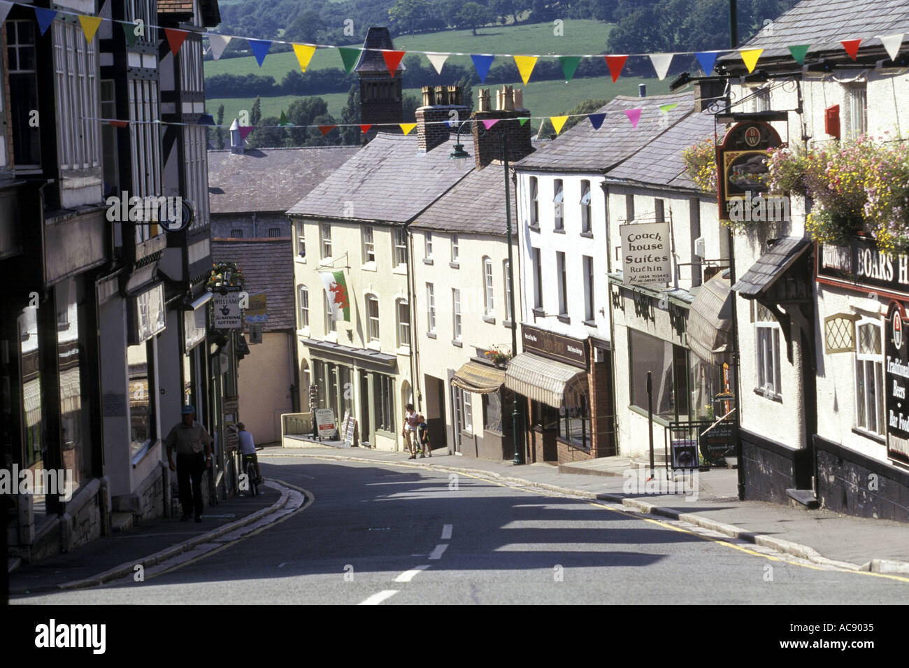 Ruthin Town Centre Denbighshire Clwyd Wales UK 11032SB Stock Photo