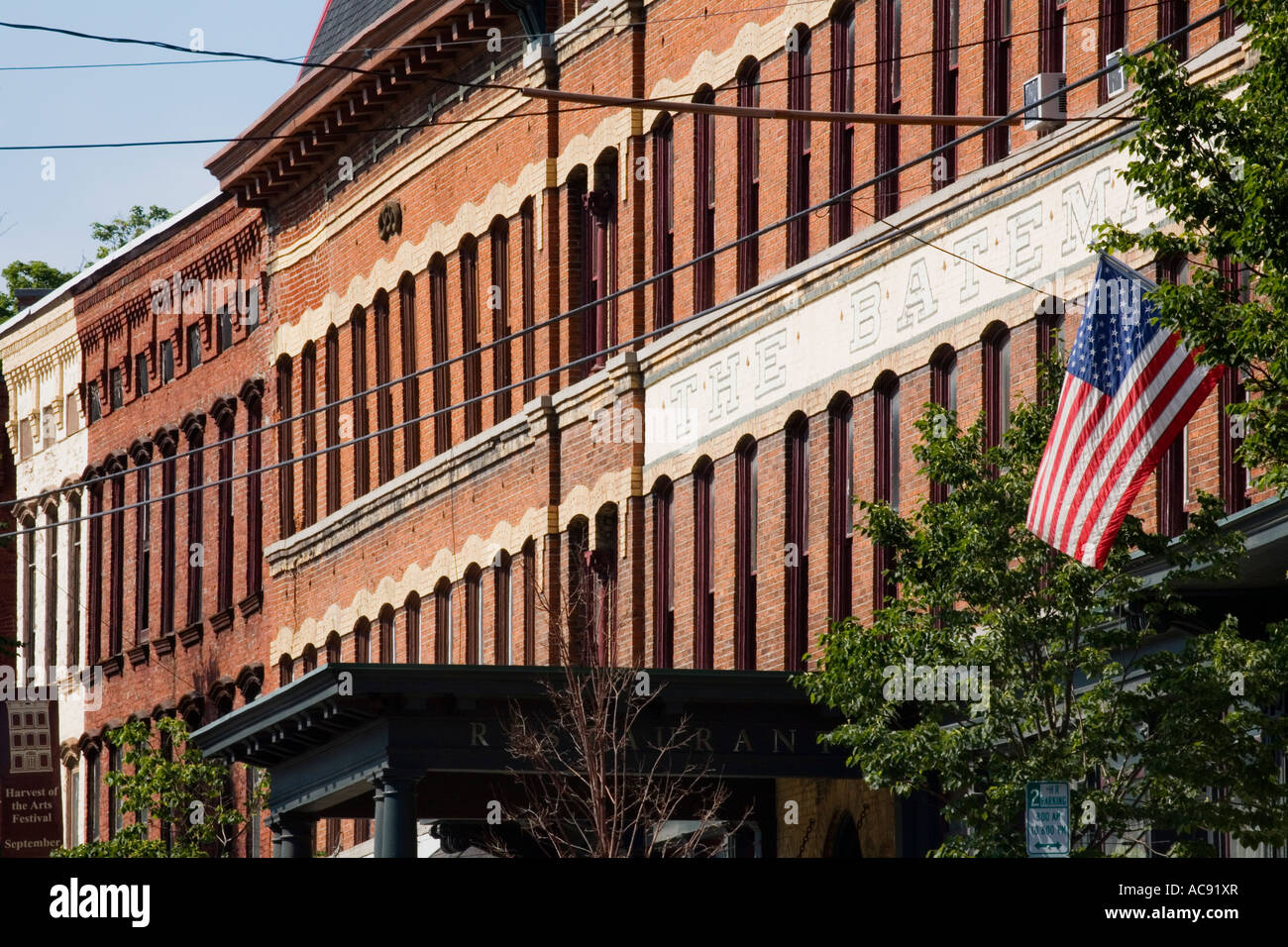Main Street Lowville New York a village on the Tug Hill Plateau Adirondack foothills Lewis