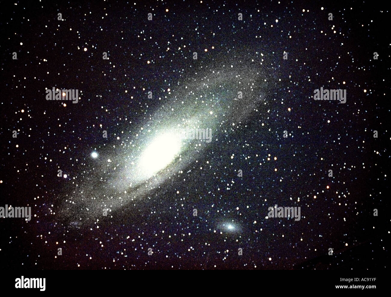 Andromeda Galaxy M 31, spiral galaxy in Andromeda, Germany Stock Photo