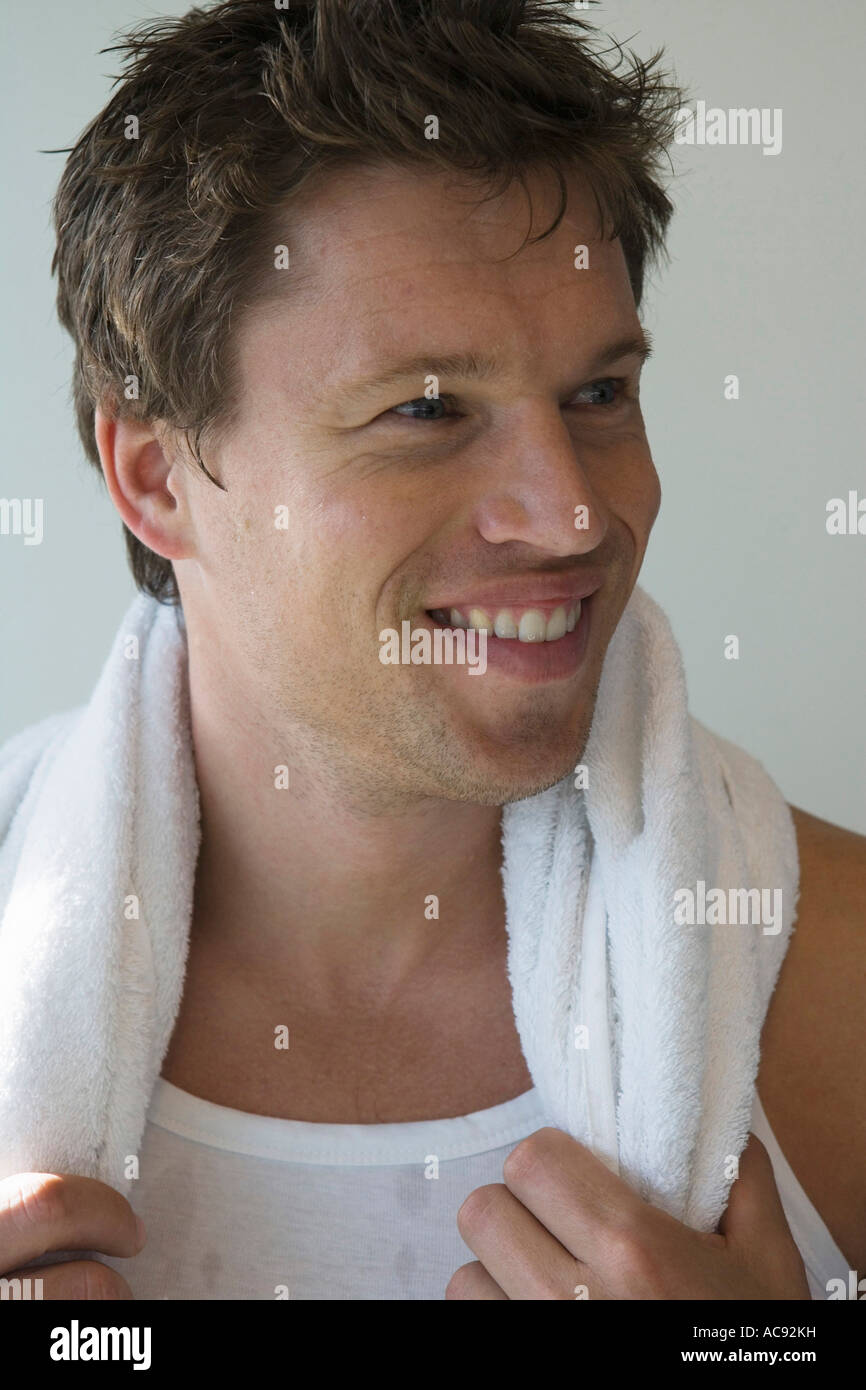 Wet towel neck hi-res stock photography and images - Alamy