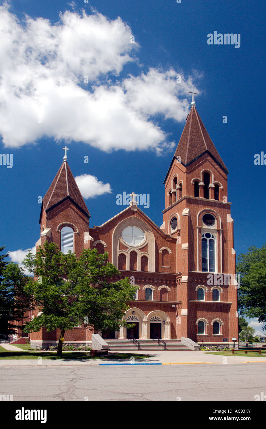 St. Henry's Catholic church in Perham Minnesota USA Stock Photo