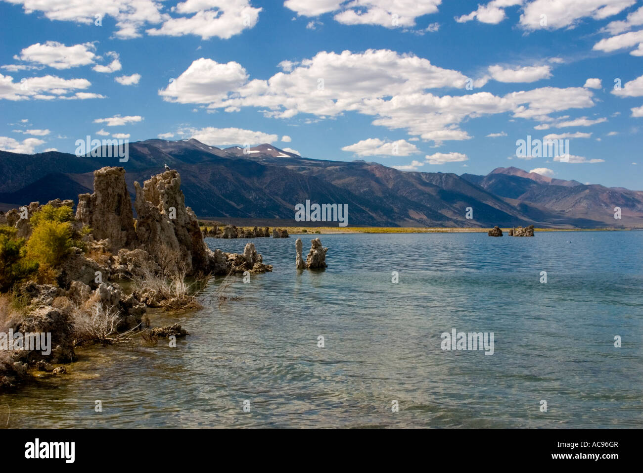 Mono Lake is an alkaline and hypersaline lake in Mono County