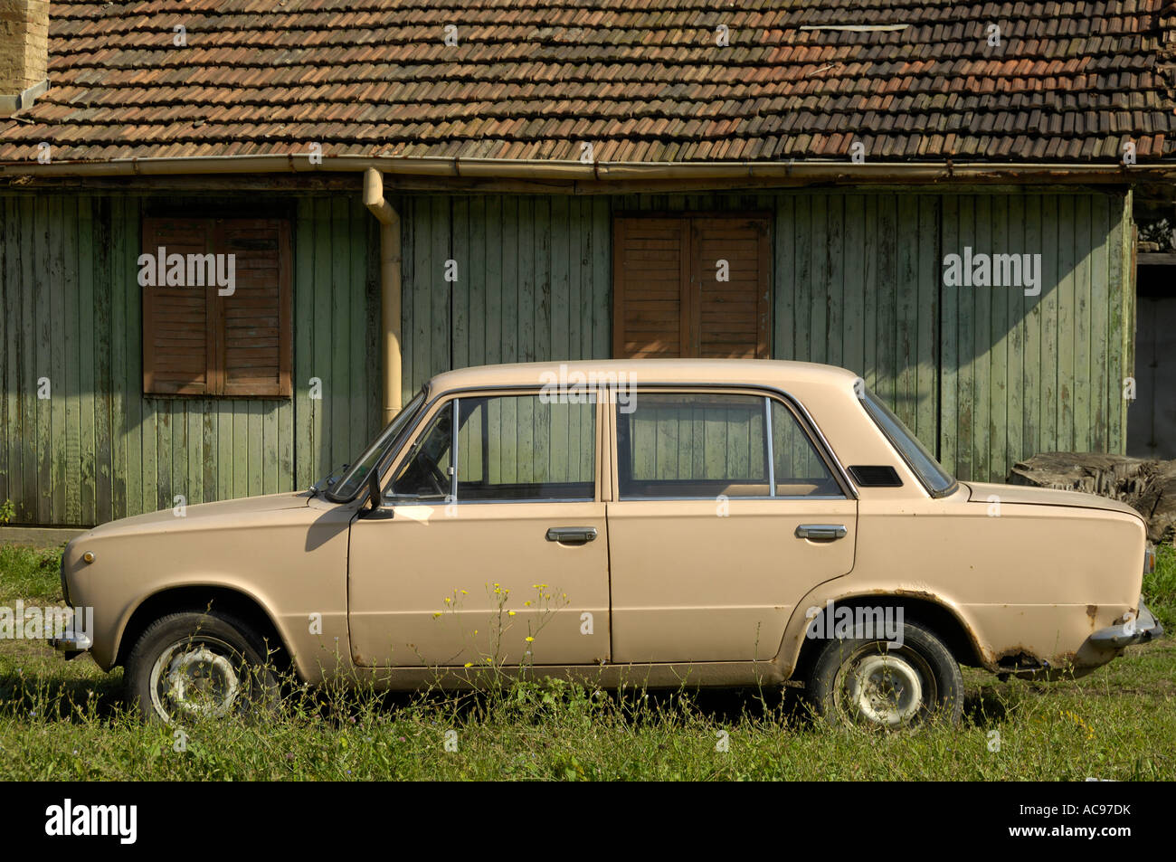 Old Lada Russian car Tryavna Bulgaria East Europe Stock Photo - Alamy