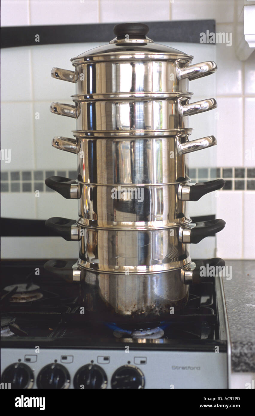 Cooking Steamer Stock Photo