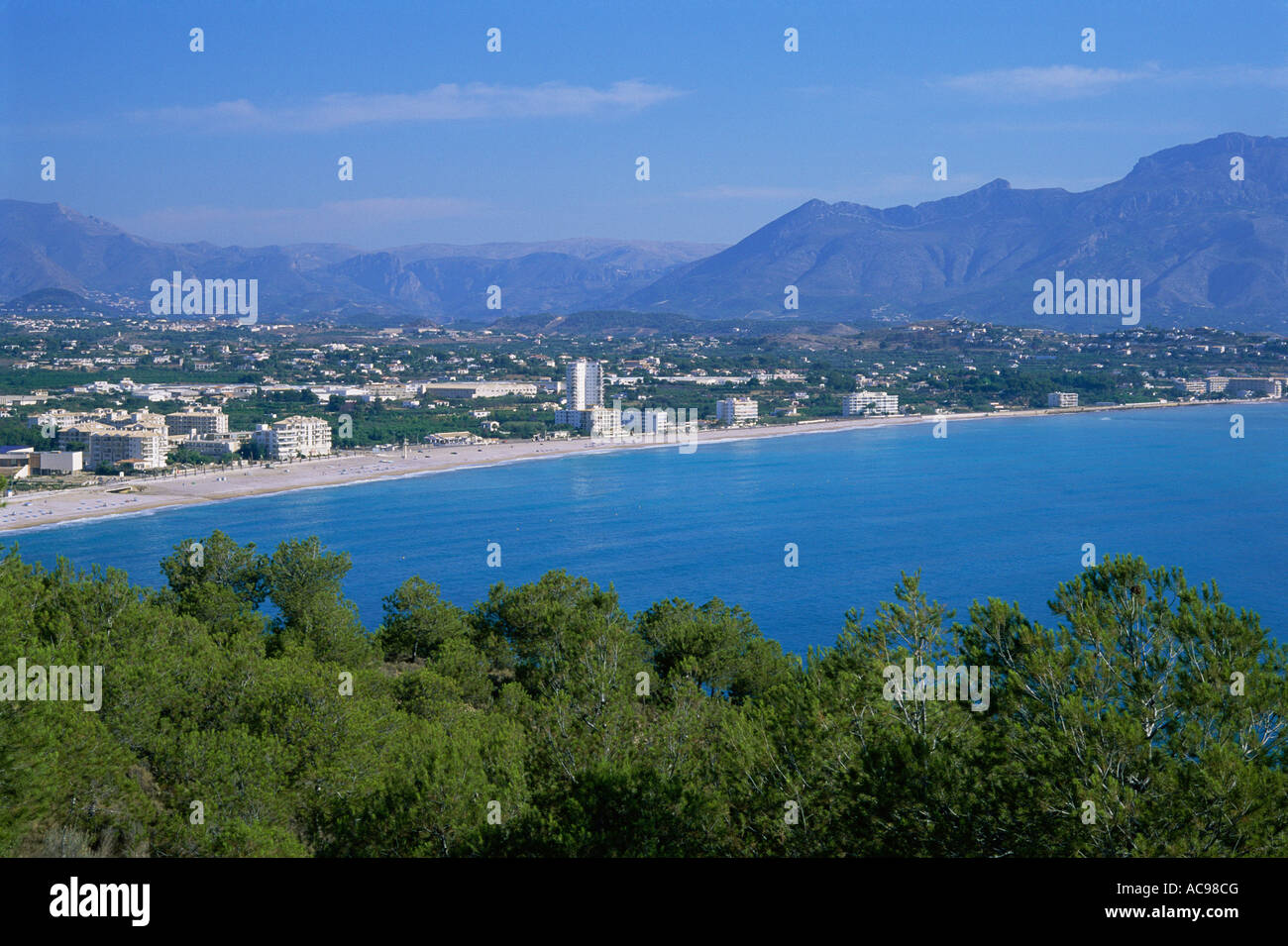 Coastal urbanization Playa del Albir Alicante Spain Stock Photo Alamy
