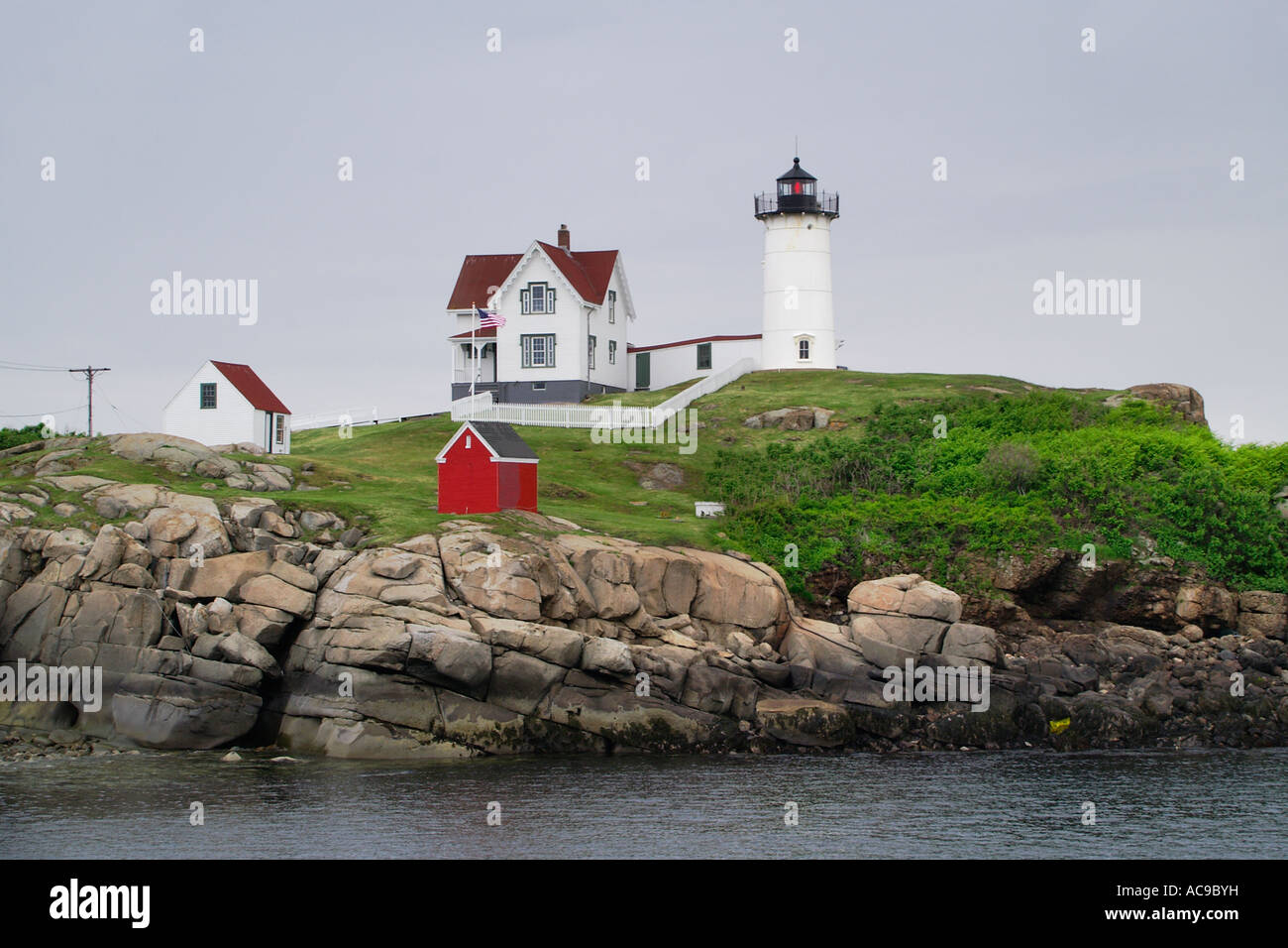 Cape Neddick light, Nubble, Maine, USA Stock Photo Alamy