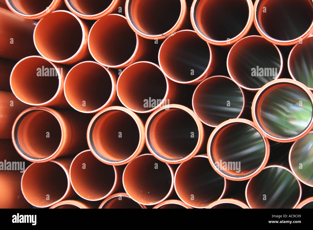 Plastic Pipes Stock Photo Alamy
