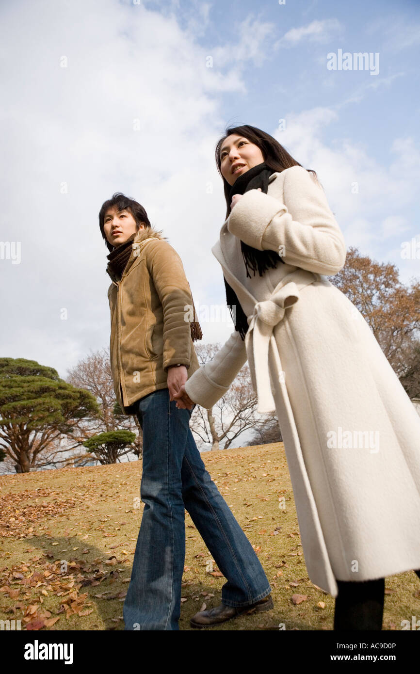 Walking in a park hi-res stock photography and images - Alamy