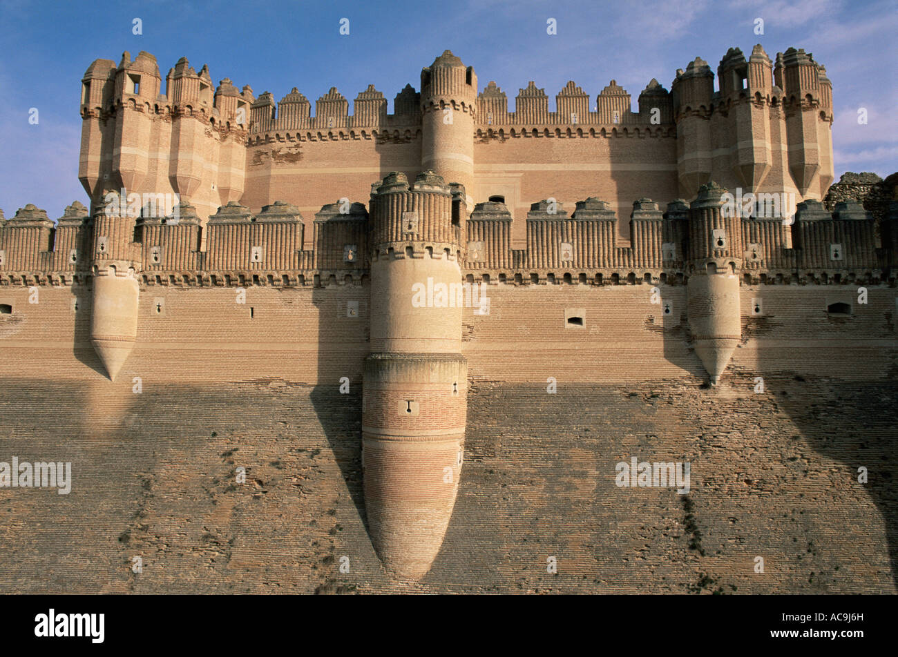 Coca castle XV century Coca Segovia Spain Stock Photo Alamy