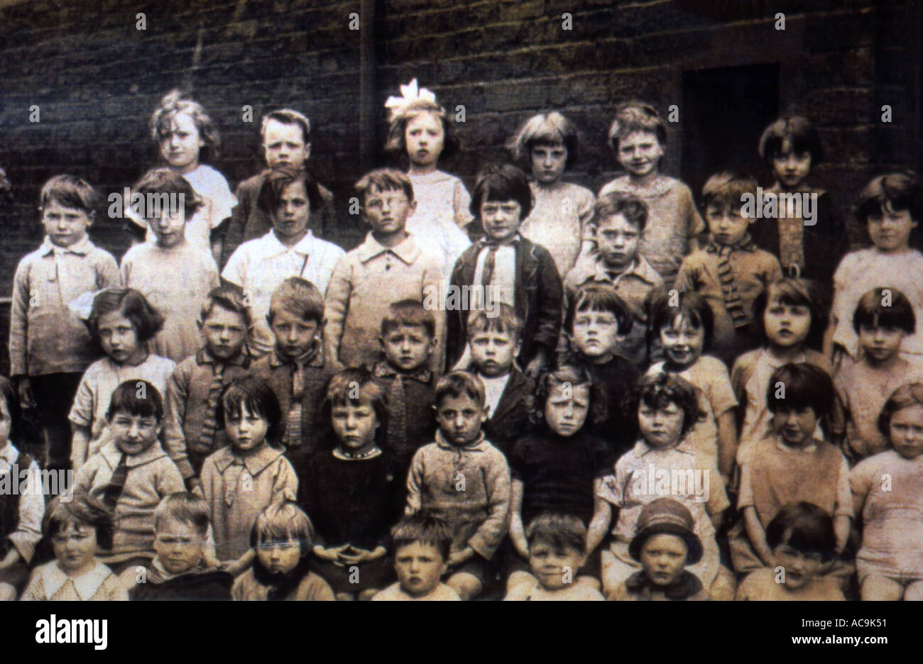 Pupils of Albert Road School 1932 Saltaire West Yorkshire UK Stock Photo