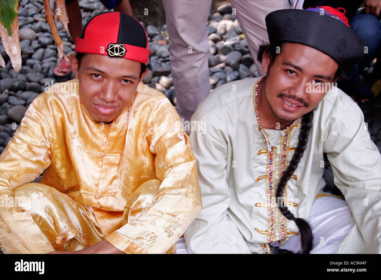 Indonesian men in traditional dress Jakarta Stock Photo  Alamy