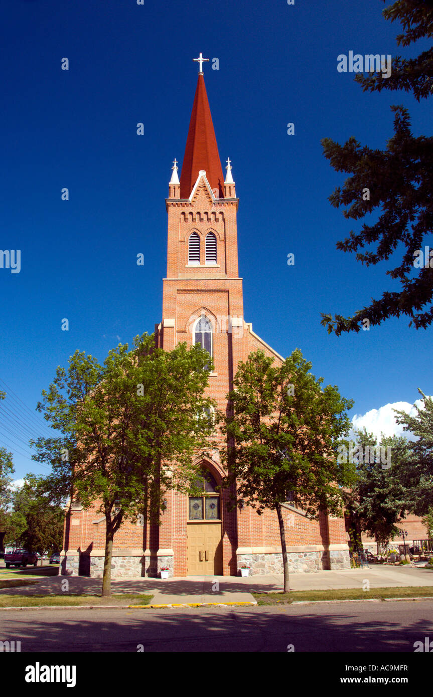 St Anne's Catholic Church in Wadena, Minnesota, USA Stock Photo