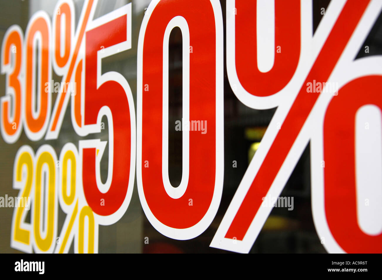 Thirty 50 percentages numbers 20 30 50 twenty thirty fifty red orange yellow ...