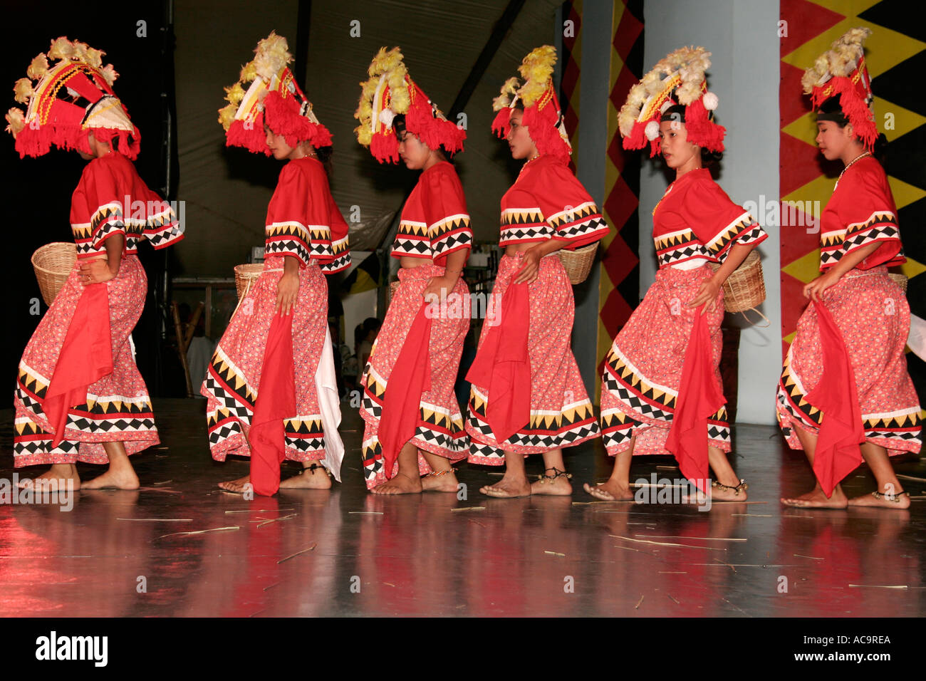 Traditional dancers at cultural show in Intramuros Manila Stock Photo ...