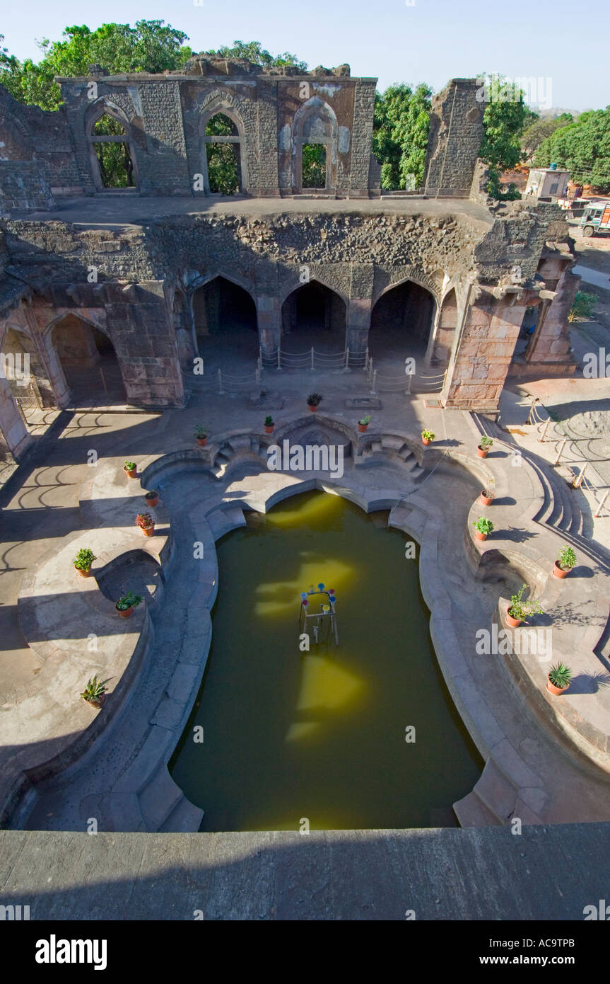 Aerial view of the ornate bathing pool at the northern end of the Ship ...