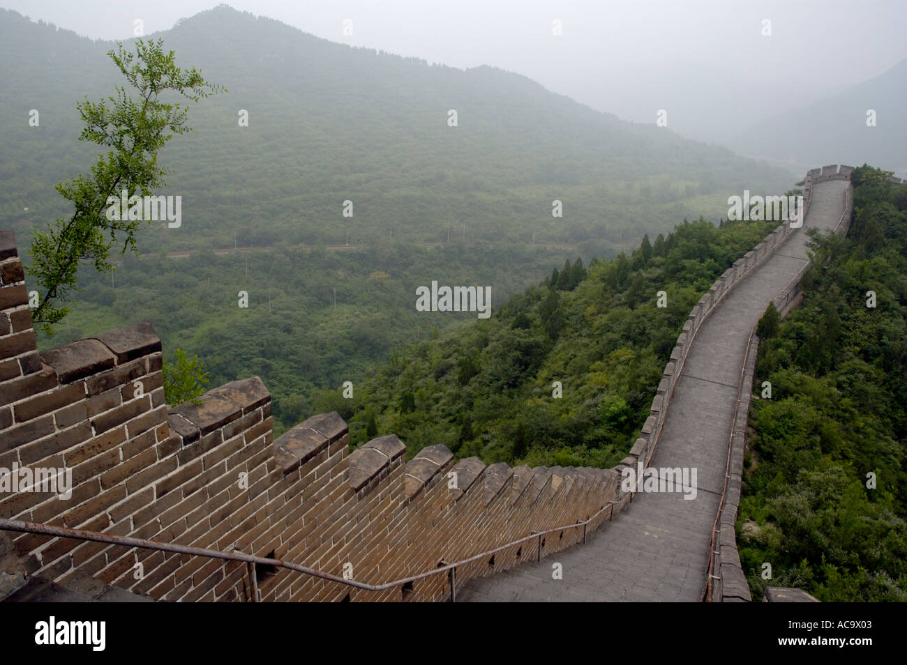 China Beijing The Great Wall At Juyongguan Gate Near Badaling Stock Photo