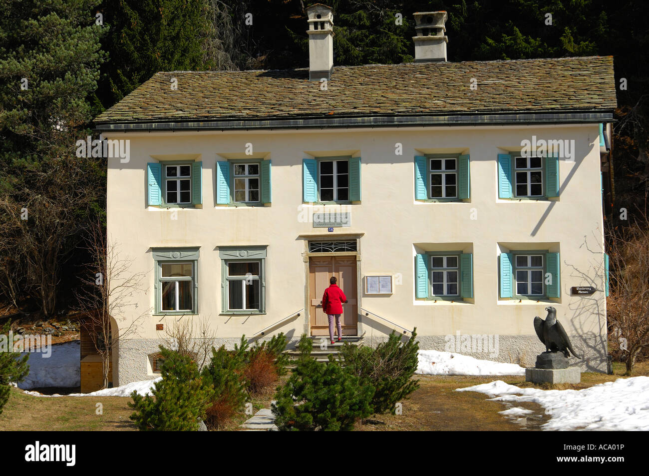 Nietzsche House, Sils Maria, Upper Engadine, Switzerland Stock Photo
