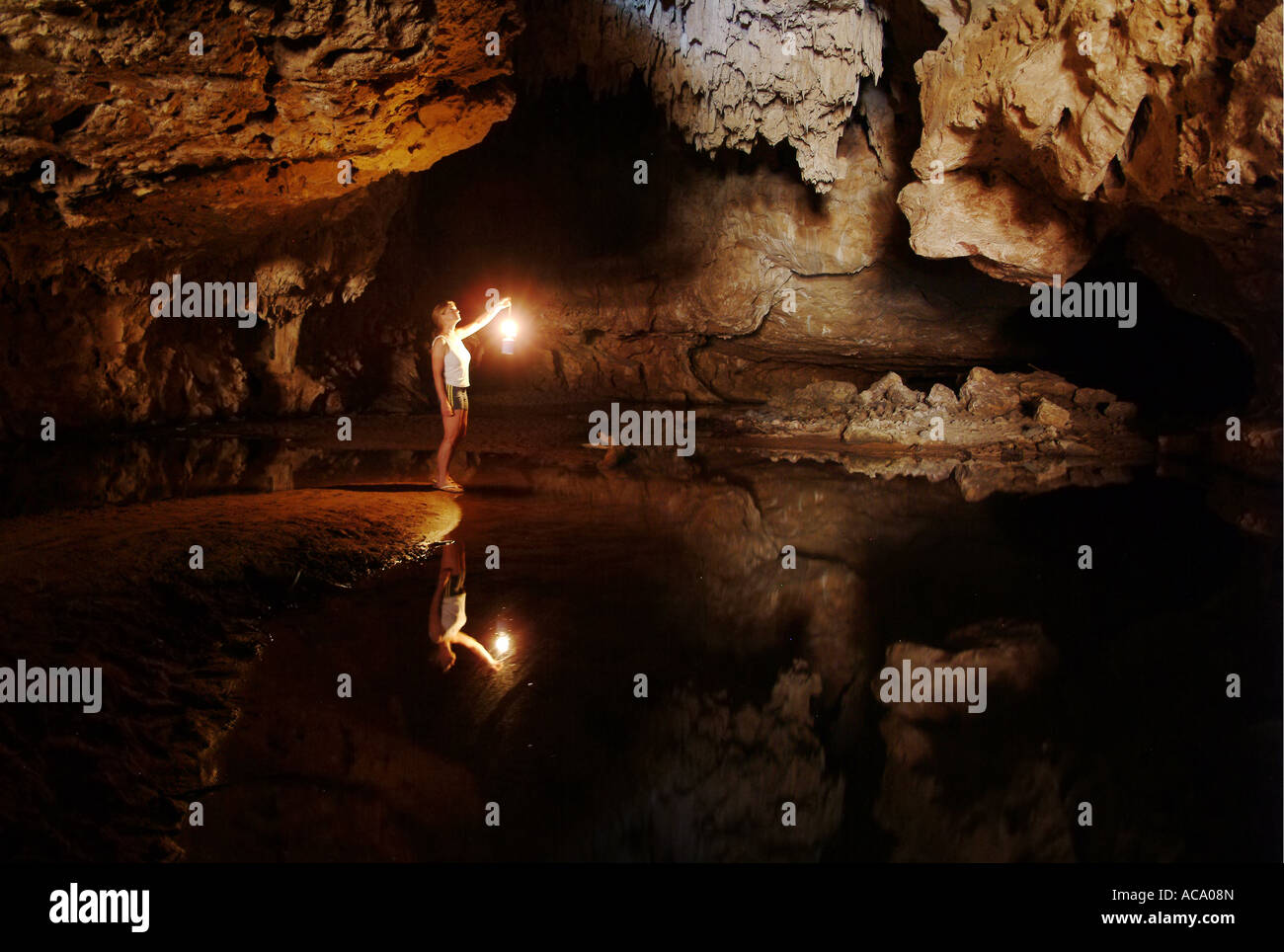 Cave in Tunnel Creek, Kimberleys, Northern Territory, Australia Stock Photo