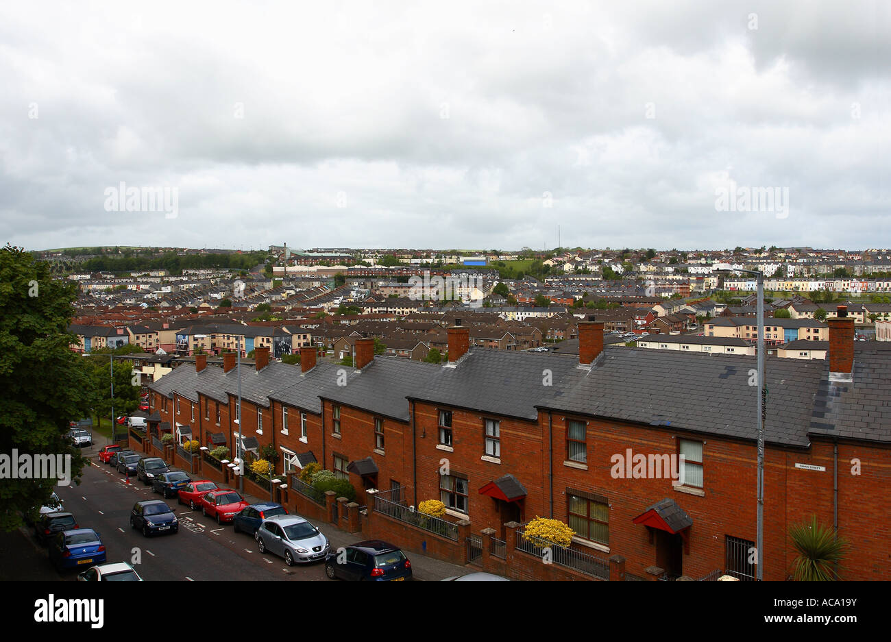 Housing estate, Londonderry, Northern Ireland Stock Photo Alamy