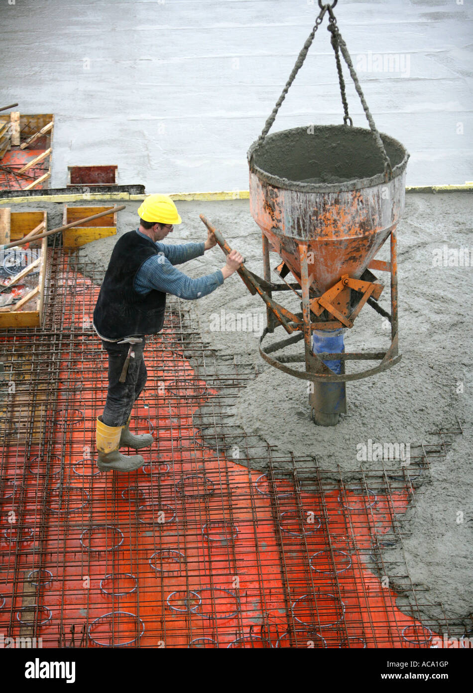 Concrete construction Stock Photo Alamy