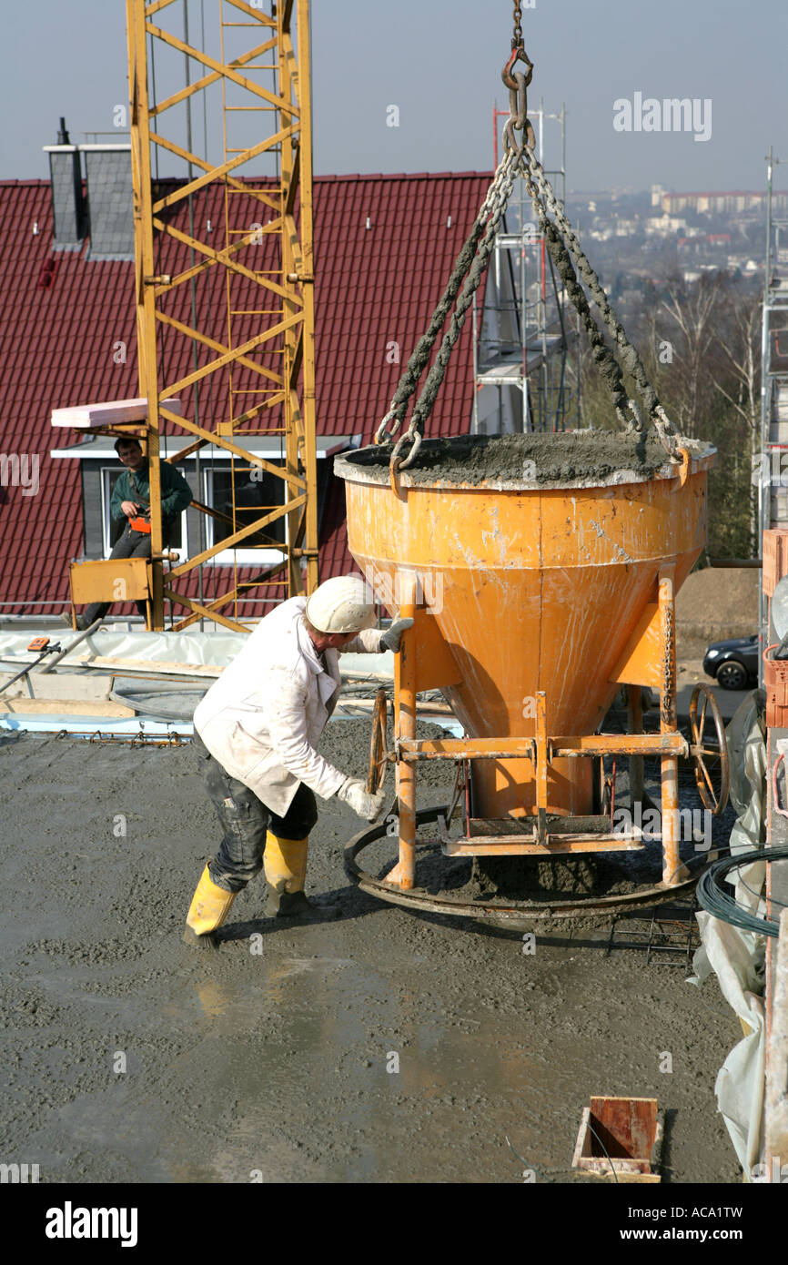 Mixing concrete housing hi-res stock photography and images - Alamy