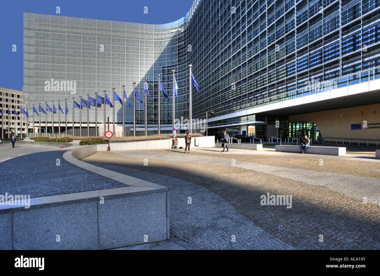 Building of the European commisson, Brussels, Belgium Stock Photo
