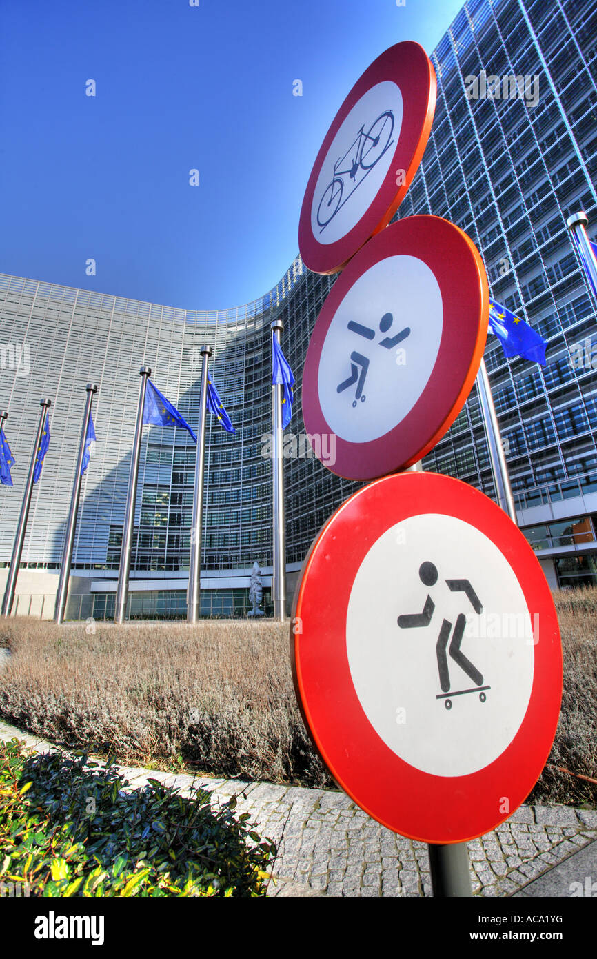 Building of the European commisson, Brussels, Belgium Stock Photo