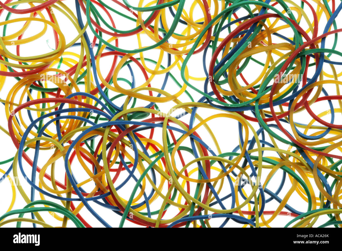 Coloured elastic band Stock Photo - Alamy