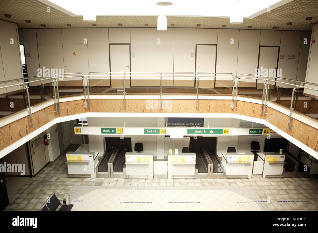 Empty airport terminal Stock Photo Alamy