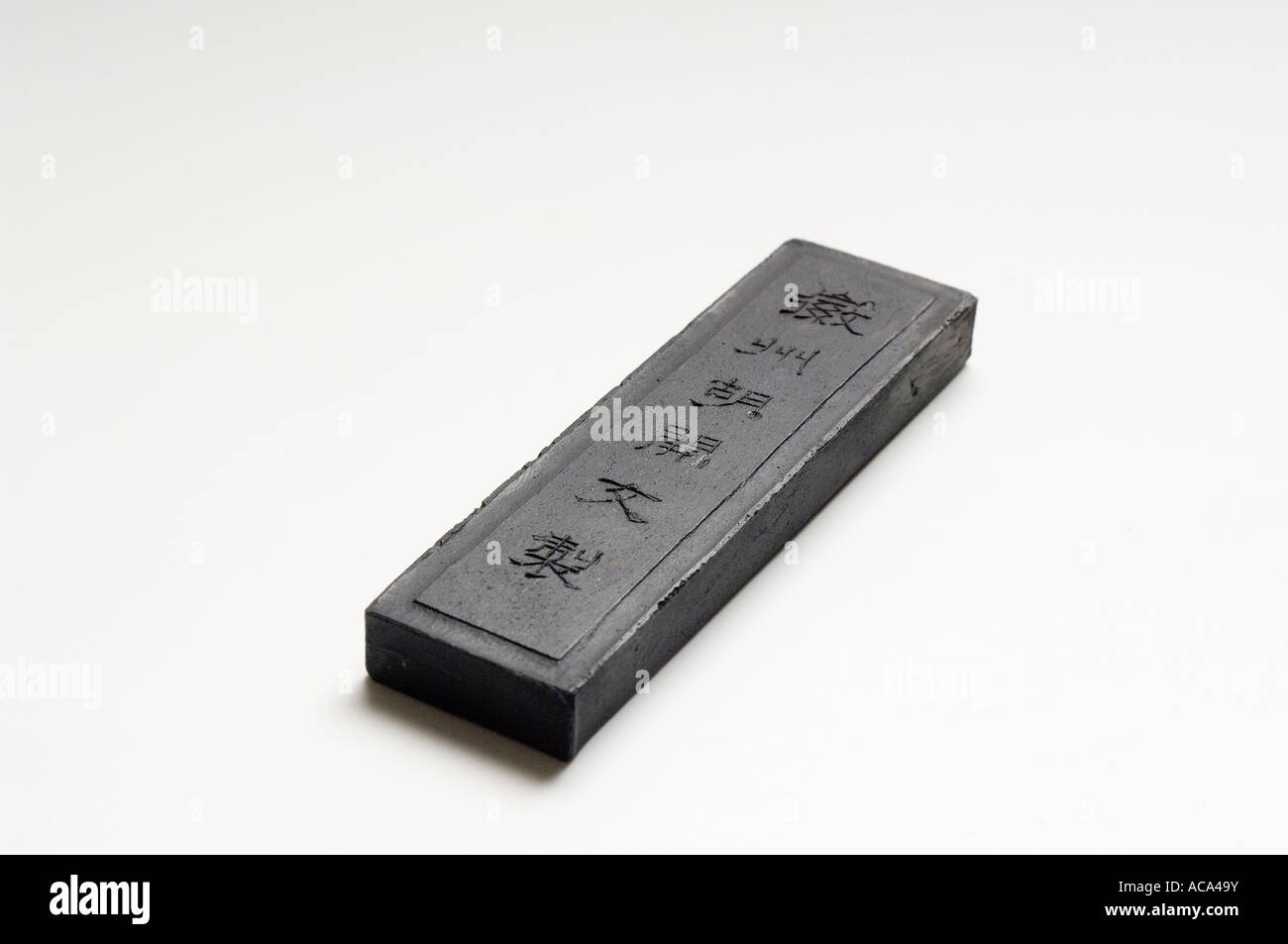 Inkstone for producing Chinese ink Stock Photo