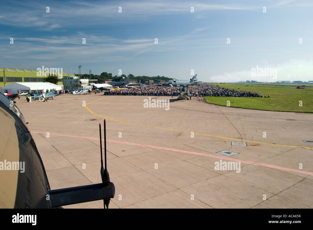 The crowds at RAF Leuchars Air Show Stock Photo