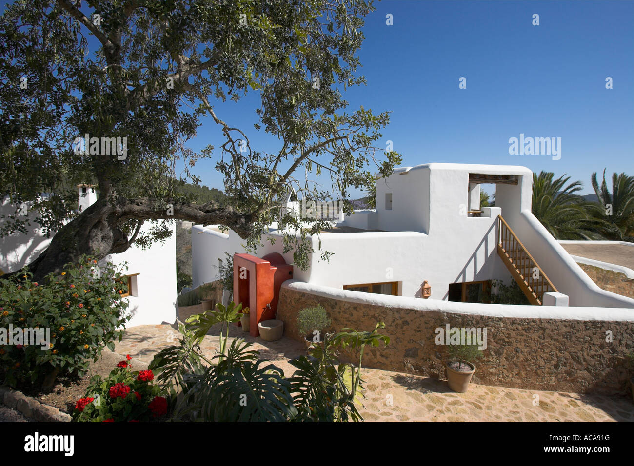 Country Hotel Can Curreu near Sant Carles de Peralta, Ibiza, Spain Stock Photo