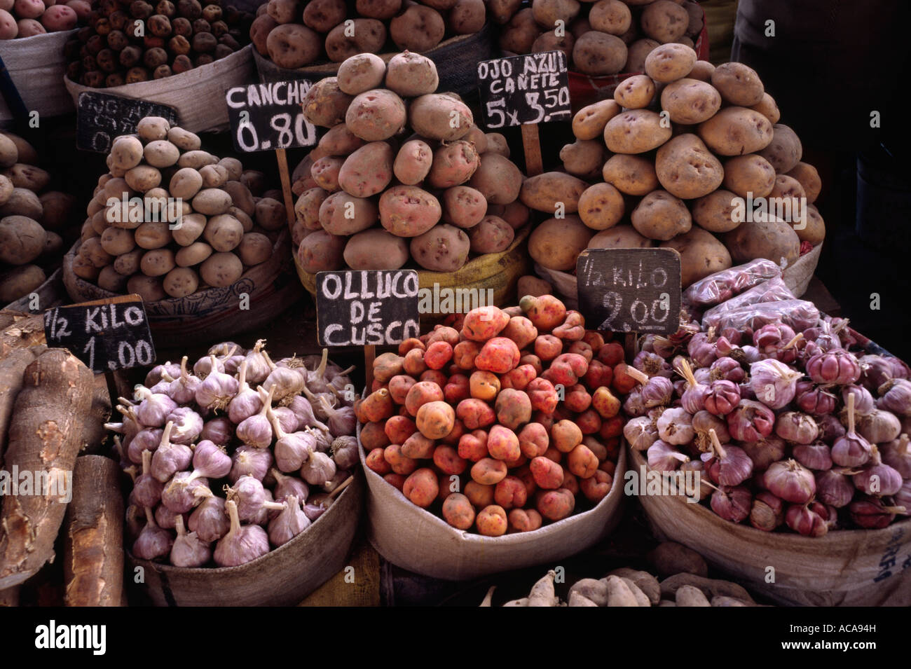 Andean potatoes Arequipa, PERU Stock Photo Alamy