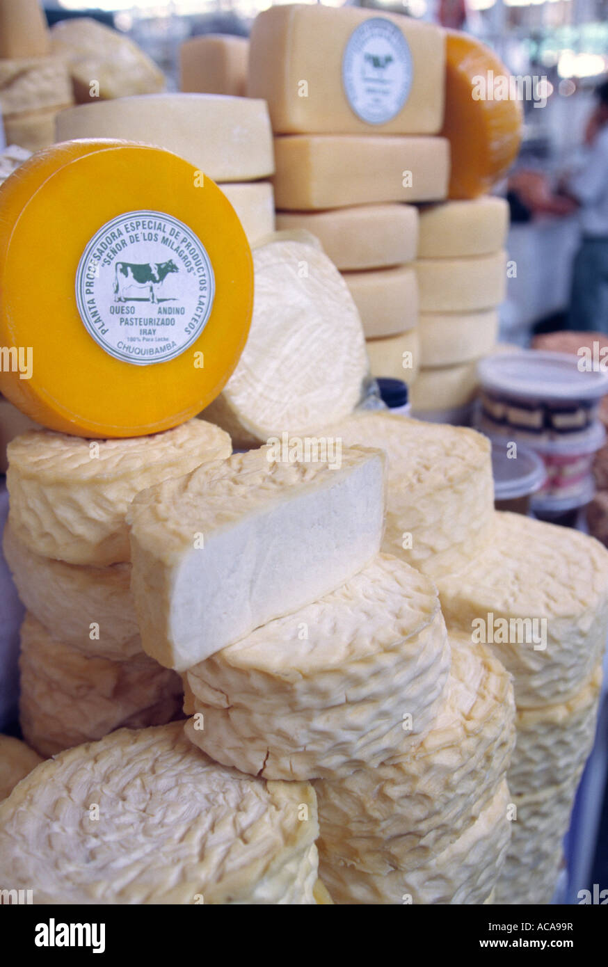 Andean cheese - Arequipa, PERU Stock Photo