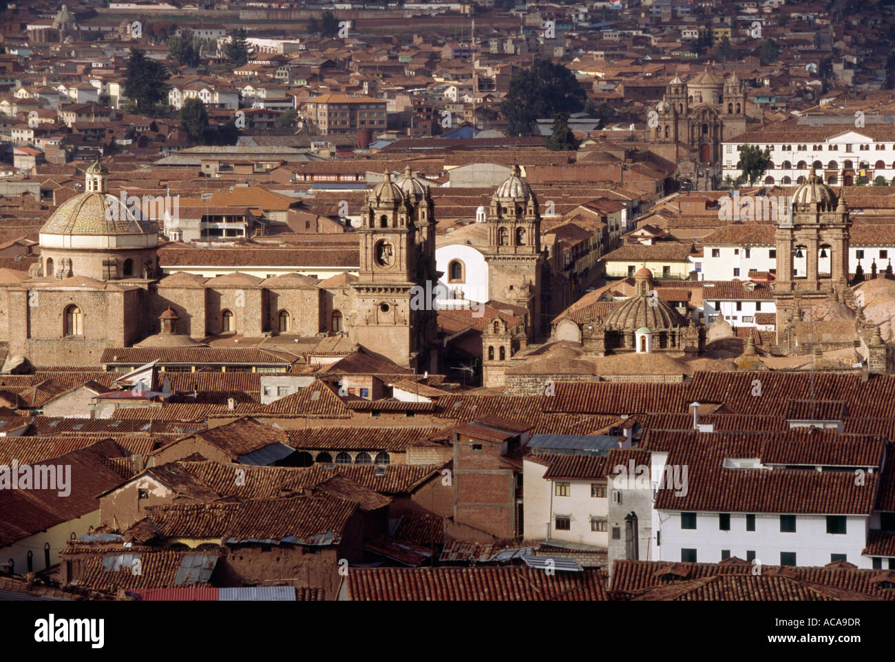 Colonial architecture - Cuzco, PERU Stock Photo