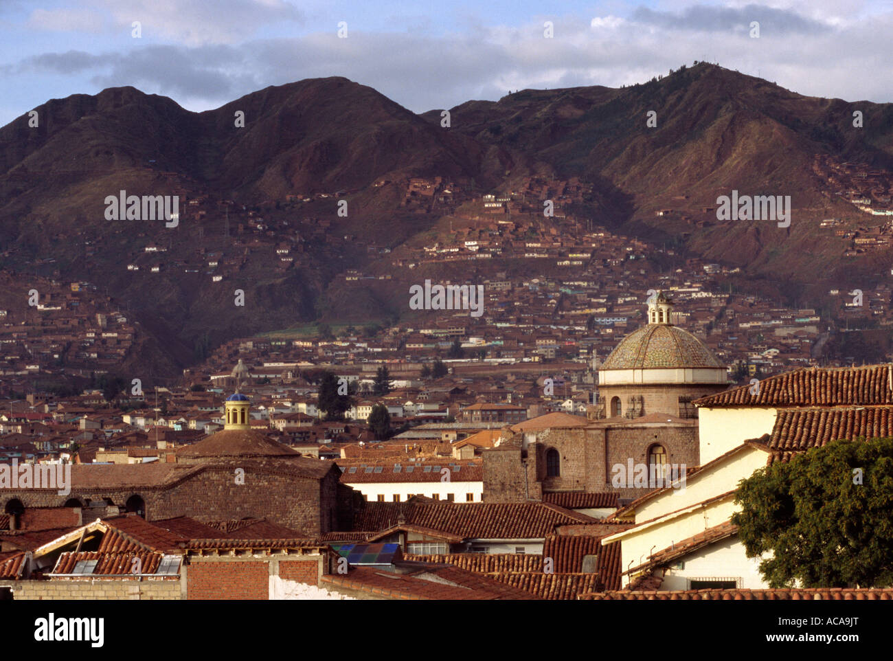 City skyline, Cuzco, PERU Stock Photo