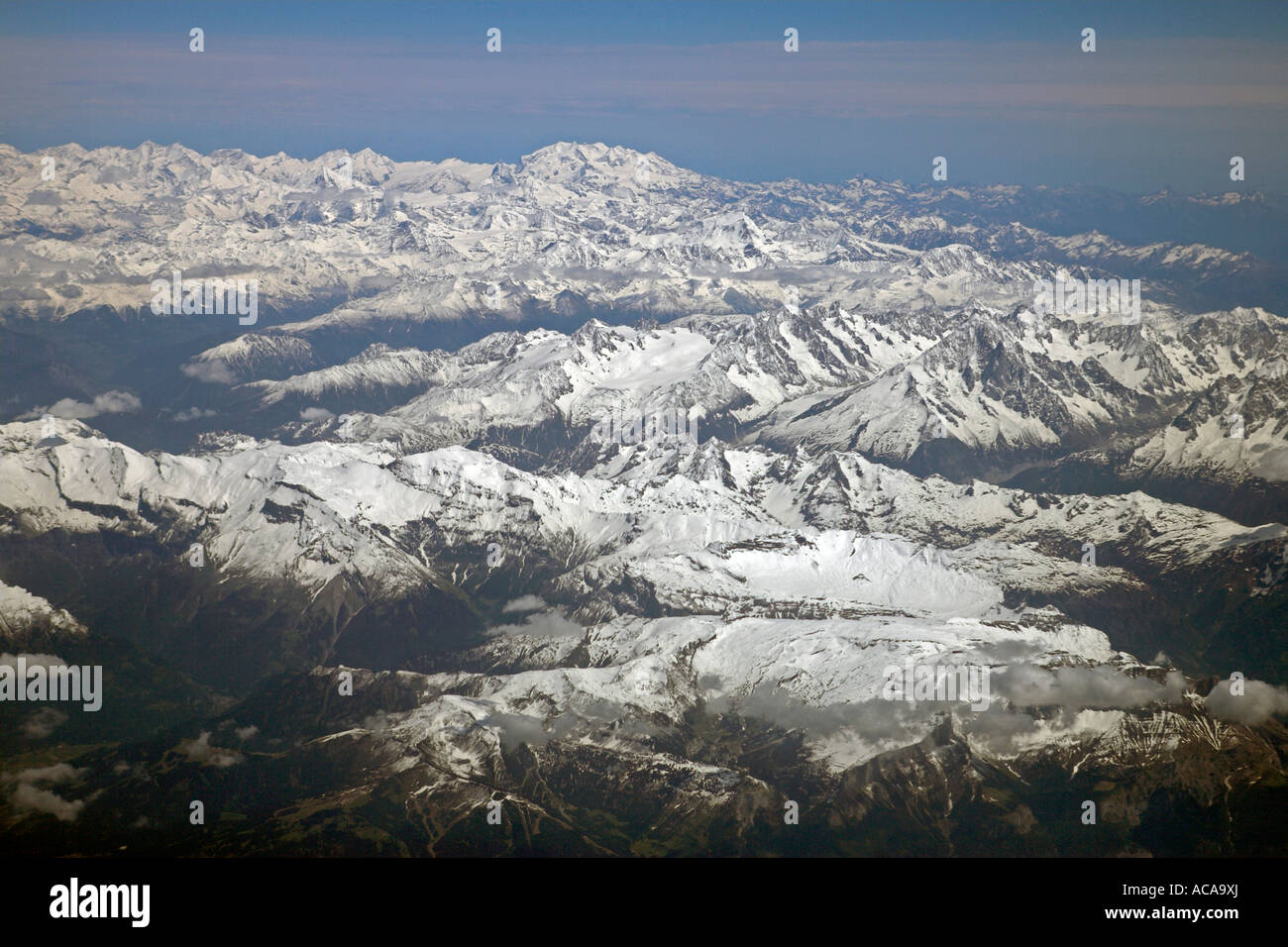 Aerial photo of the Alps Stock Photo - Alamy