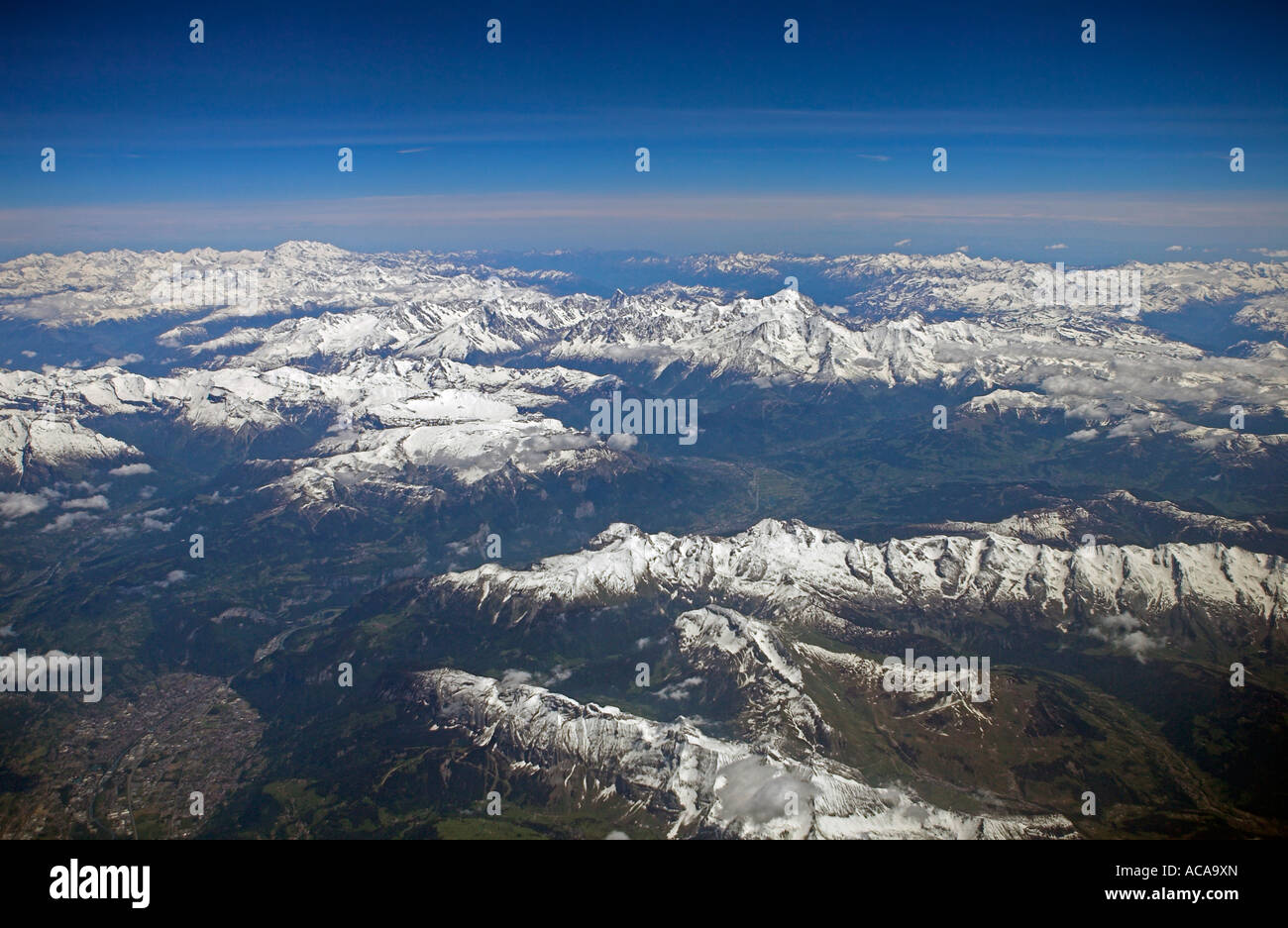 Aerial photo of the Alps Stock Photo - Alamy