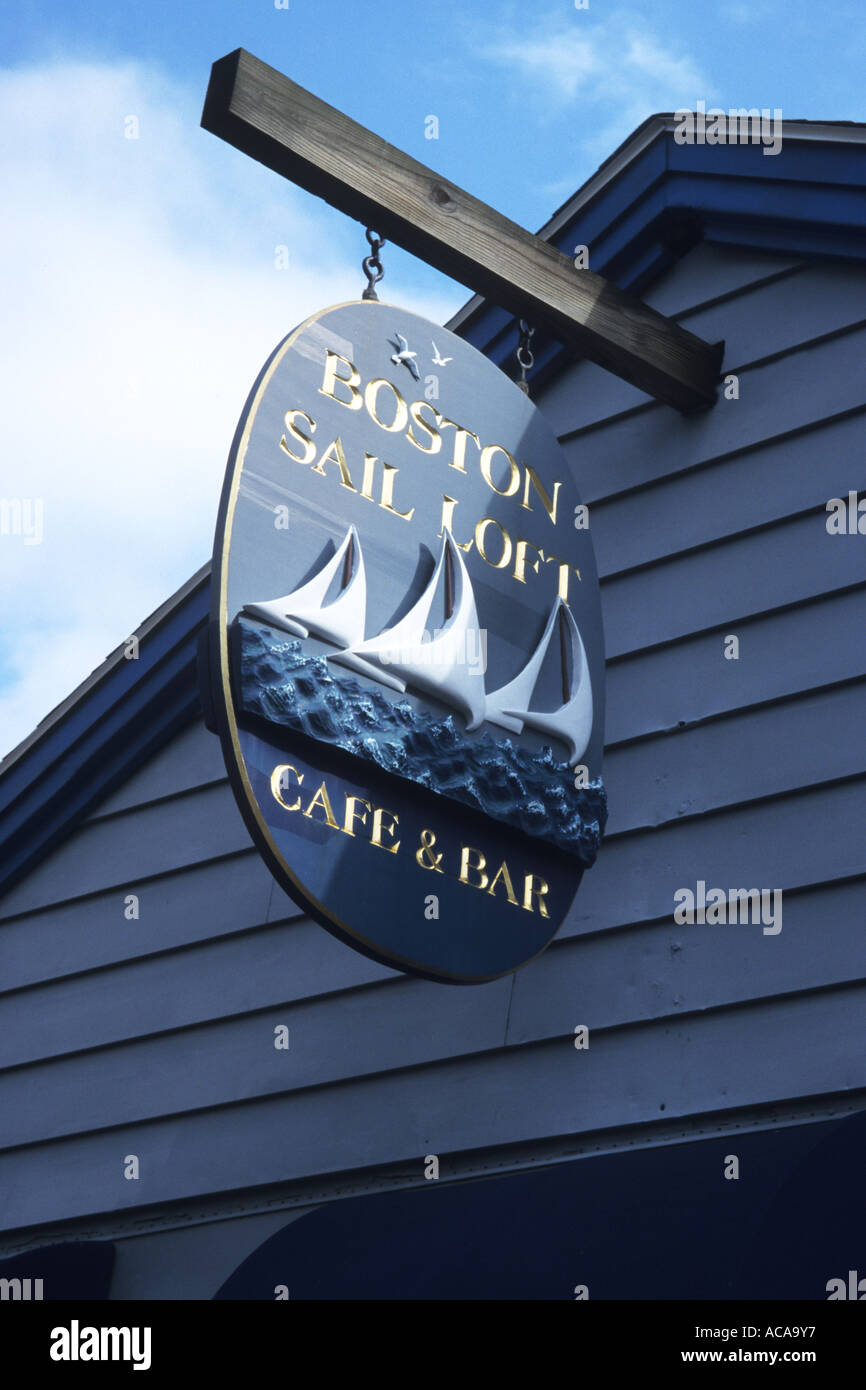 Boston Sail Loft Cafe Stock Photo Alamy