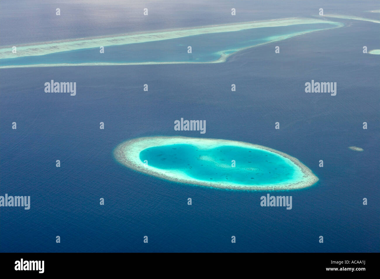 Atolls of the Maldives Stock Photo